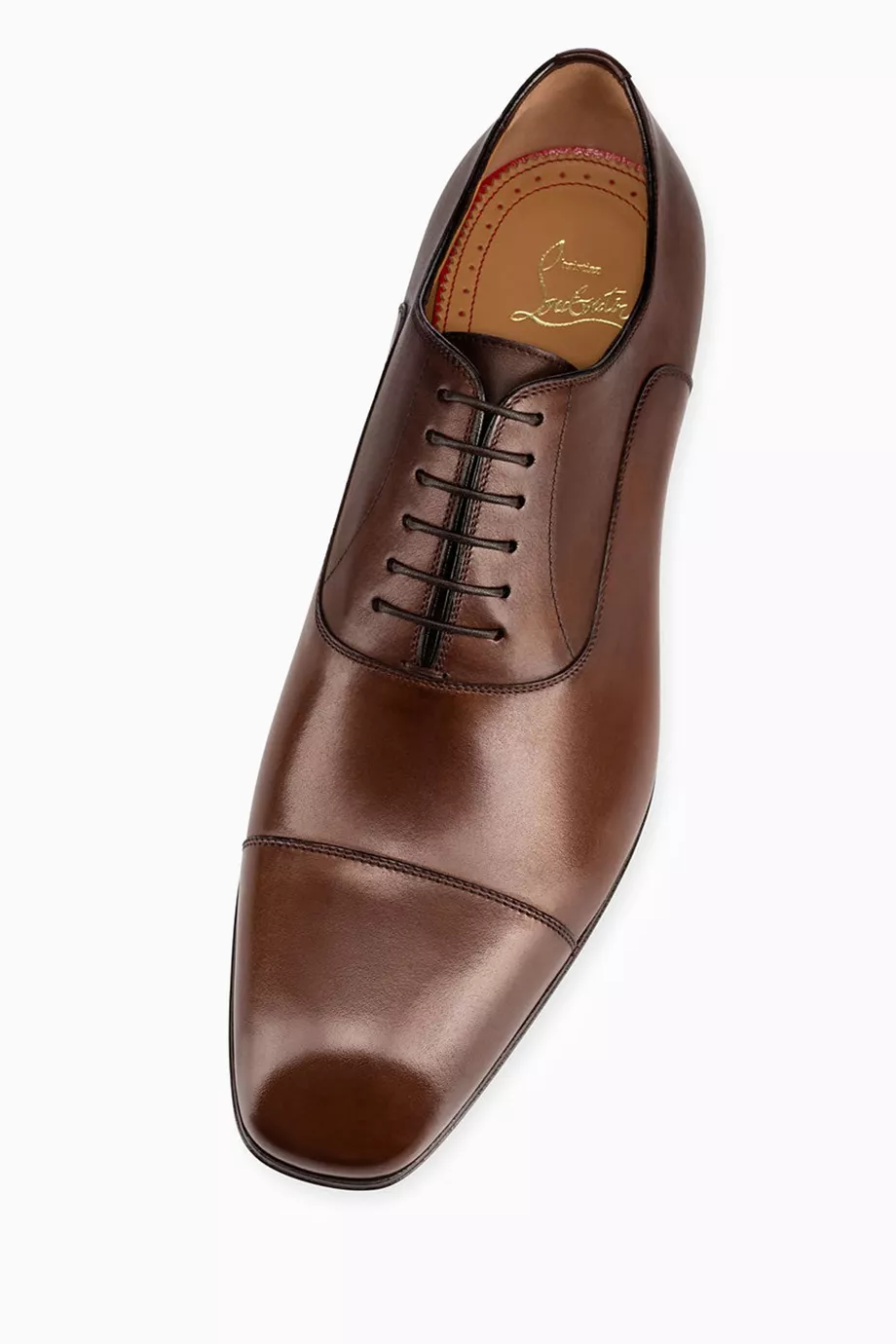 Buy Christian Louboutin Brown Greggo Lace up Shoes in Leather For Men Online Ounass Saudi
