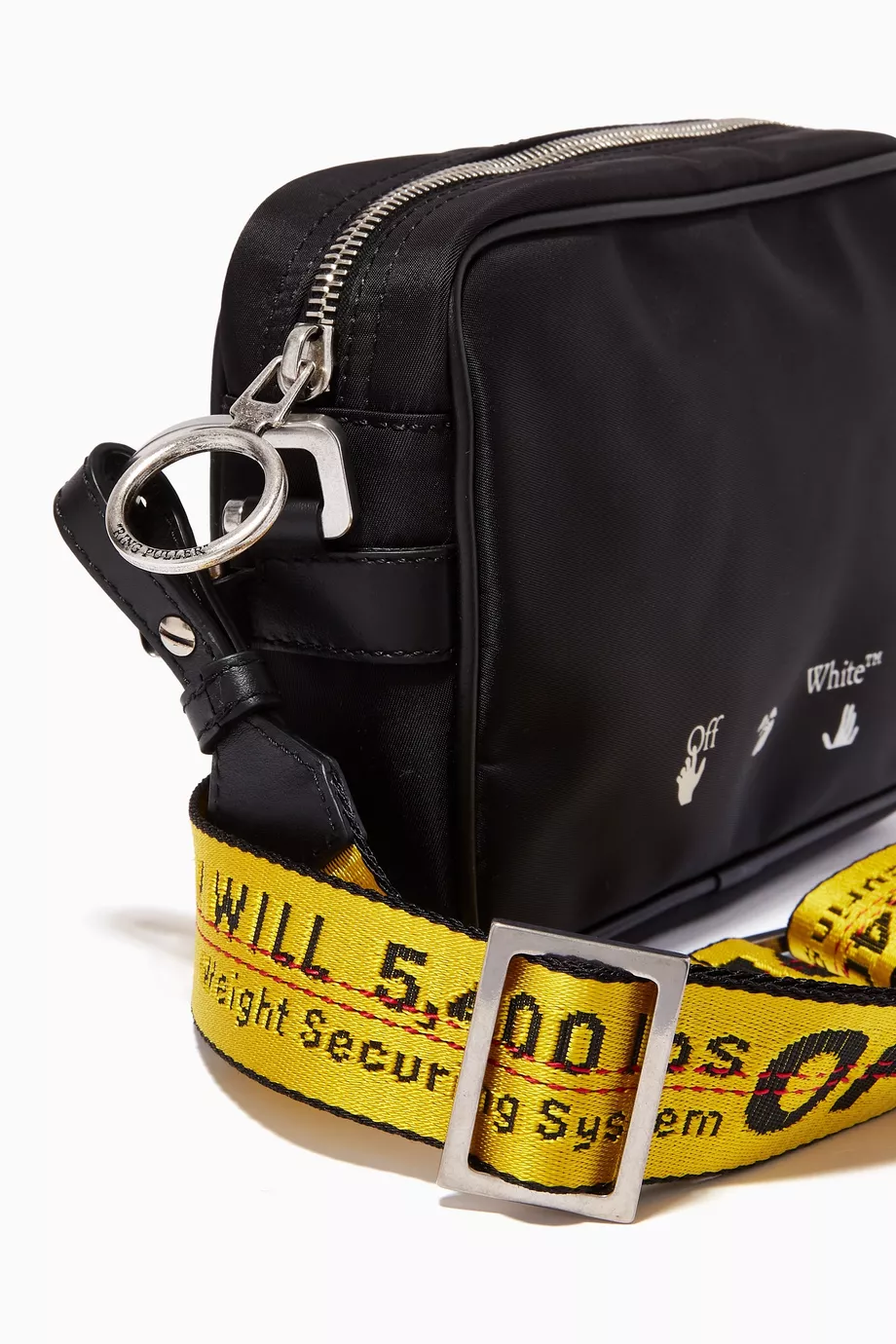 Buy Off White Black Industrial Logo Crossbody Bag in Nylon For Men Online Ounass Saudi