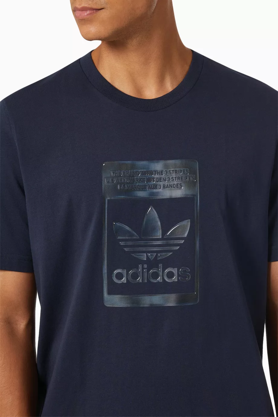 Buy adidas Blue Camo Pack T shirt in Single Jersey For Men Online Ounass Saudi