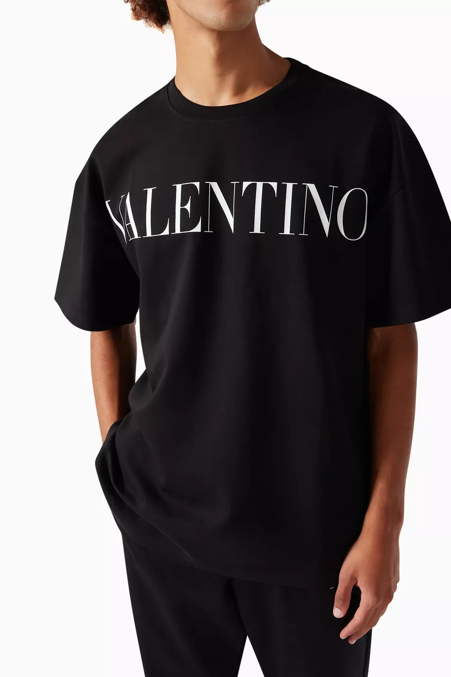 Buy Valentino Garavani Black Oversized T-shirt with