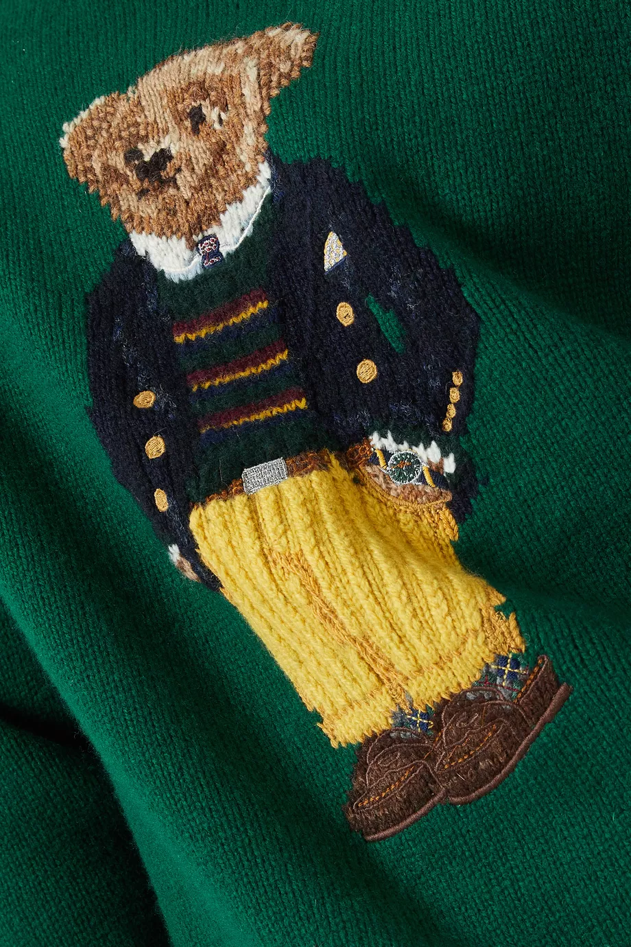 Buy Polo Ralph Lauren Green Polo Bear Sweater in Wool Knit For Men Online Ounass Saudi