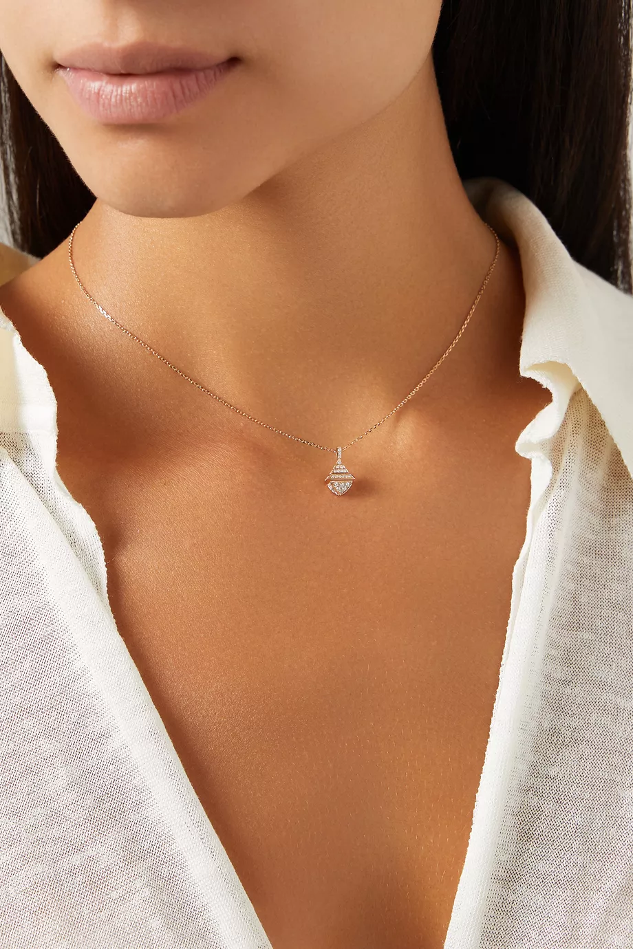 Mini diamond pendant hotsell