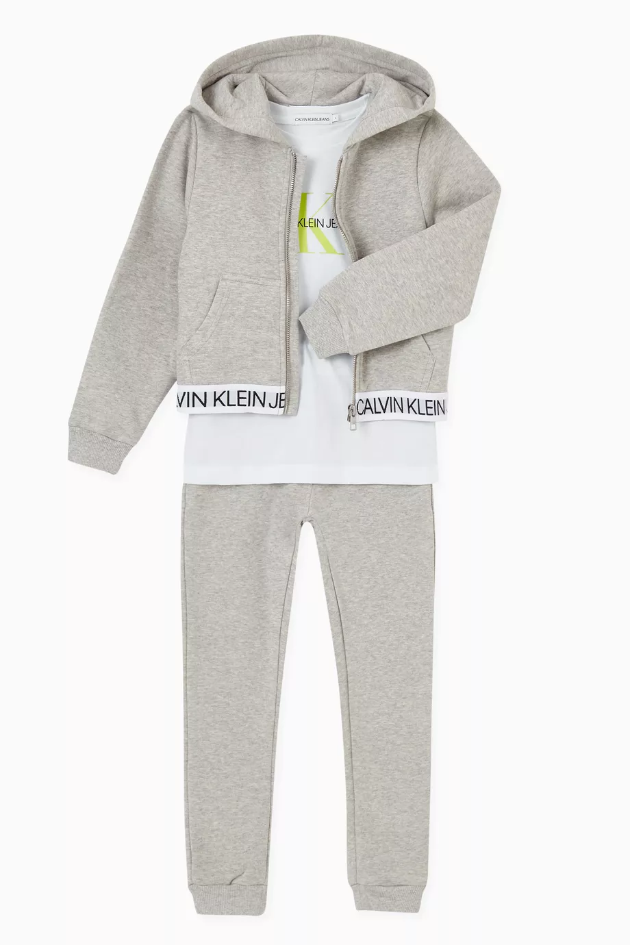 Calvin klein hoodie and shorts set discount