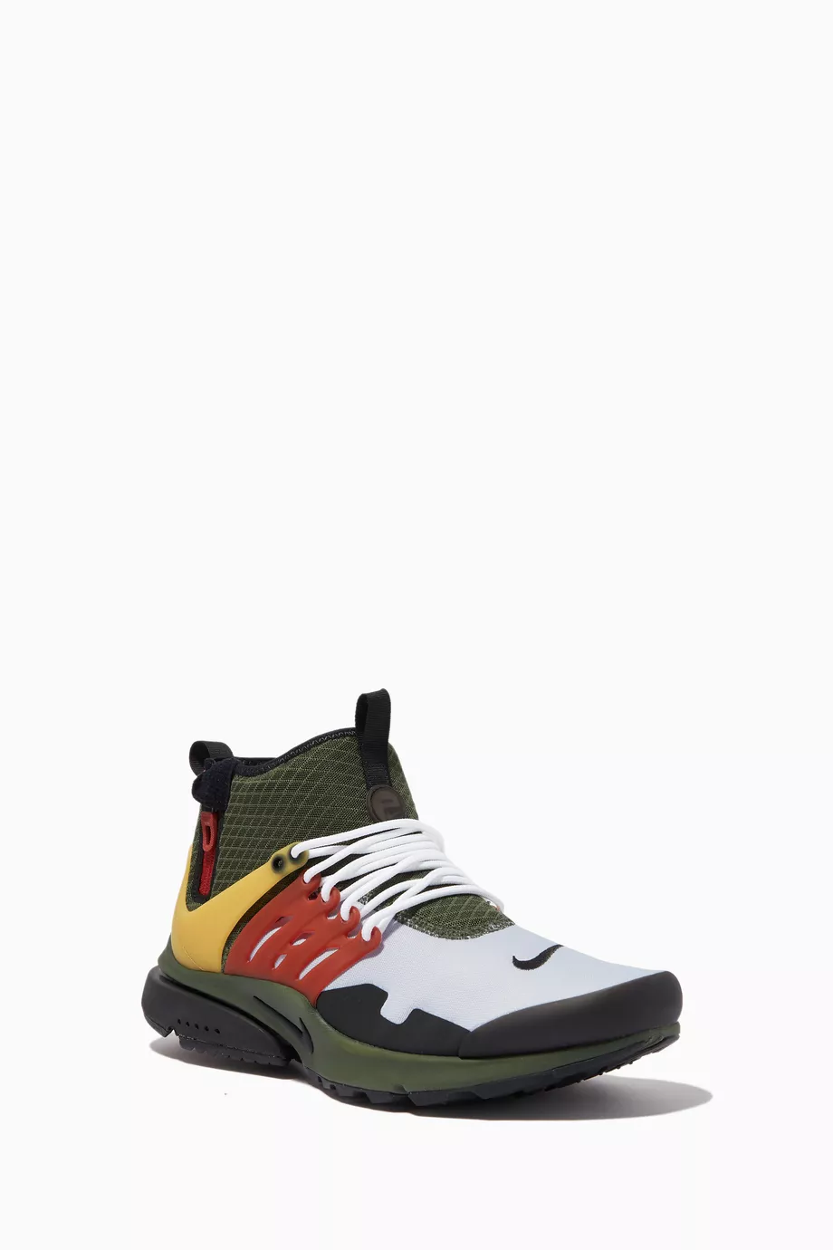 Buy Nike Green Nike Air Presto Mid Utility Sneakers in Textile For - Main Image