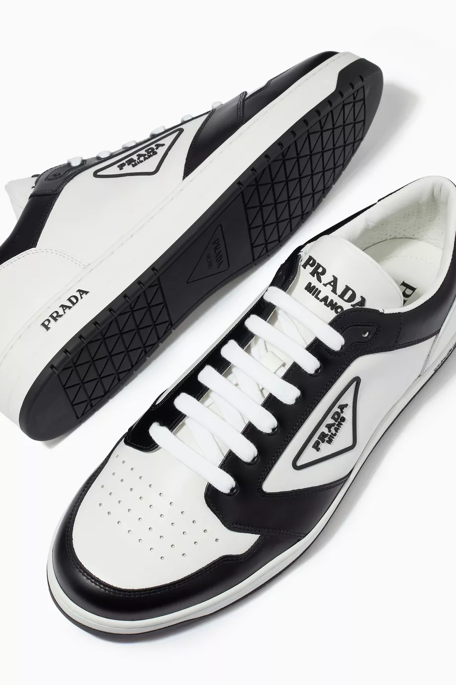 Prada shoes black and white shop