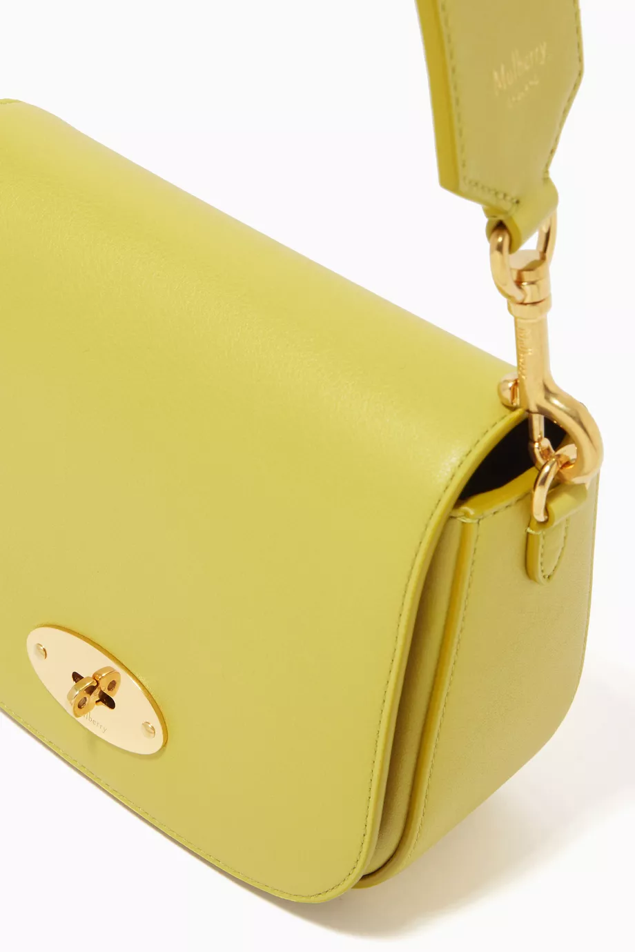 Buy Mulberry Green Small Darley Satchel Bag in Silky Calf Leather