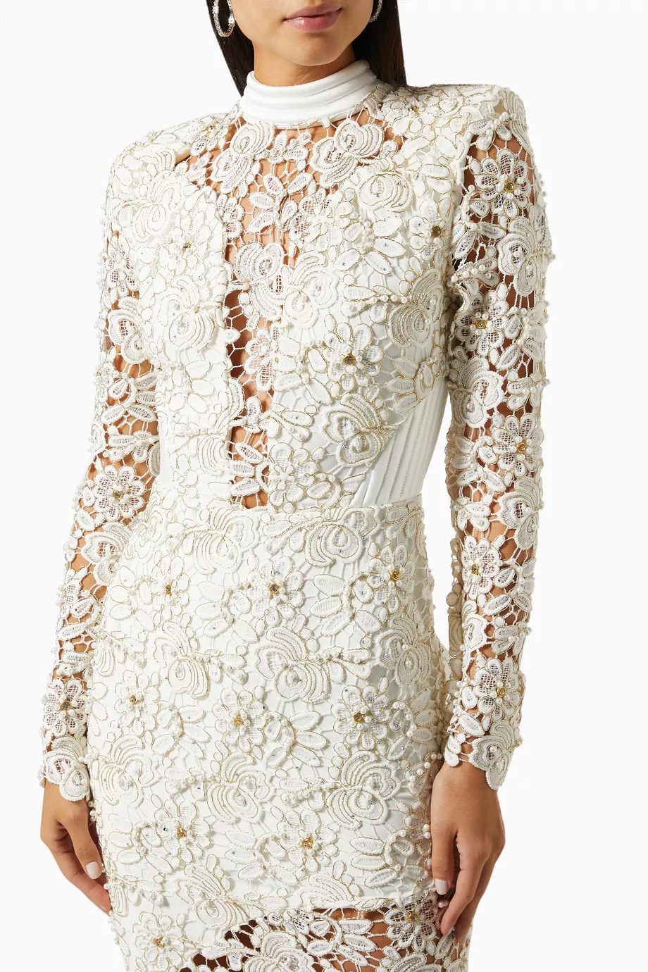 Buy Zhivago White Angelus Gown in Lace For Women Online | Ounass Saudi