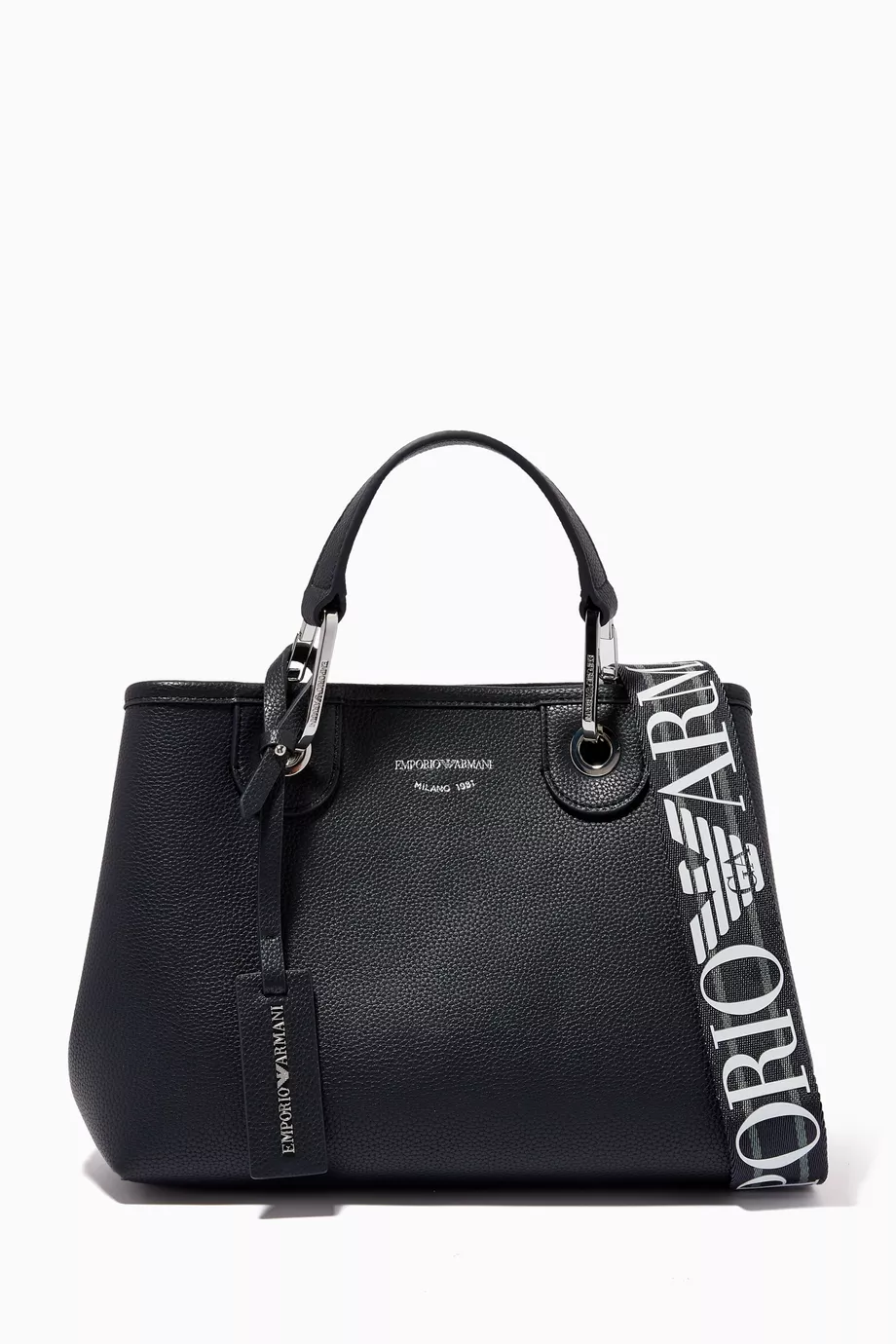 Buy Emporio Armani Blue My EA Small Tote Bag in Faux Leather For Women Online Ounass Saudi