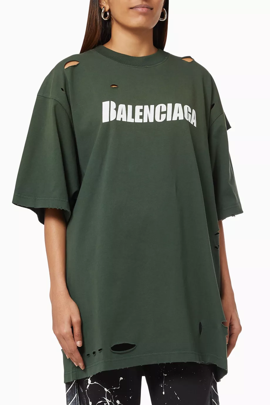 Balenciaga Destroyed Flatground T-Shirt