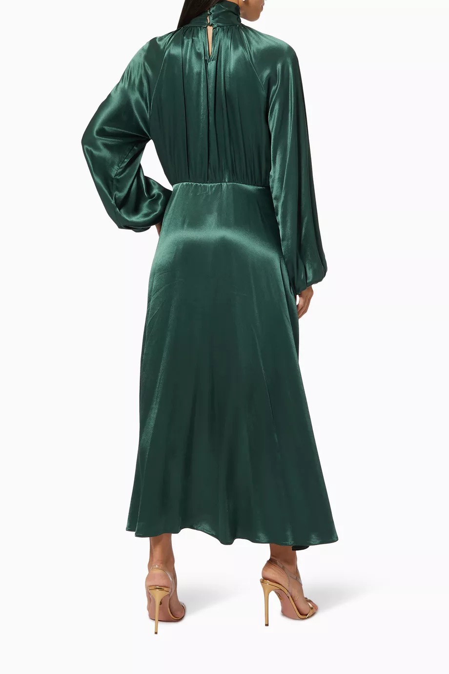 green emerald velvet dress Mermaid V neck Long Sleeve Prom Dress Applique Dark Green Evening Dresses  GKF006
