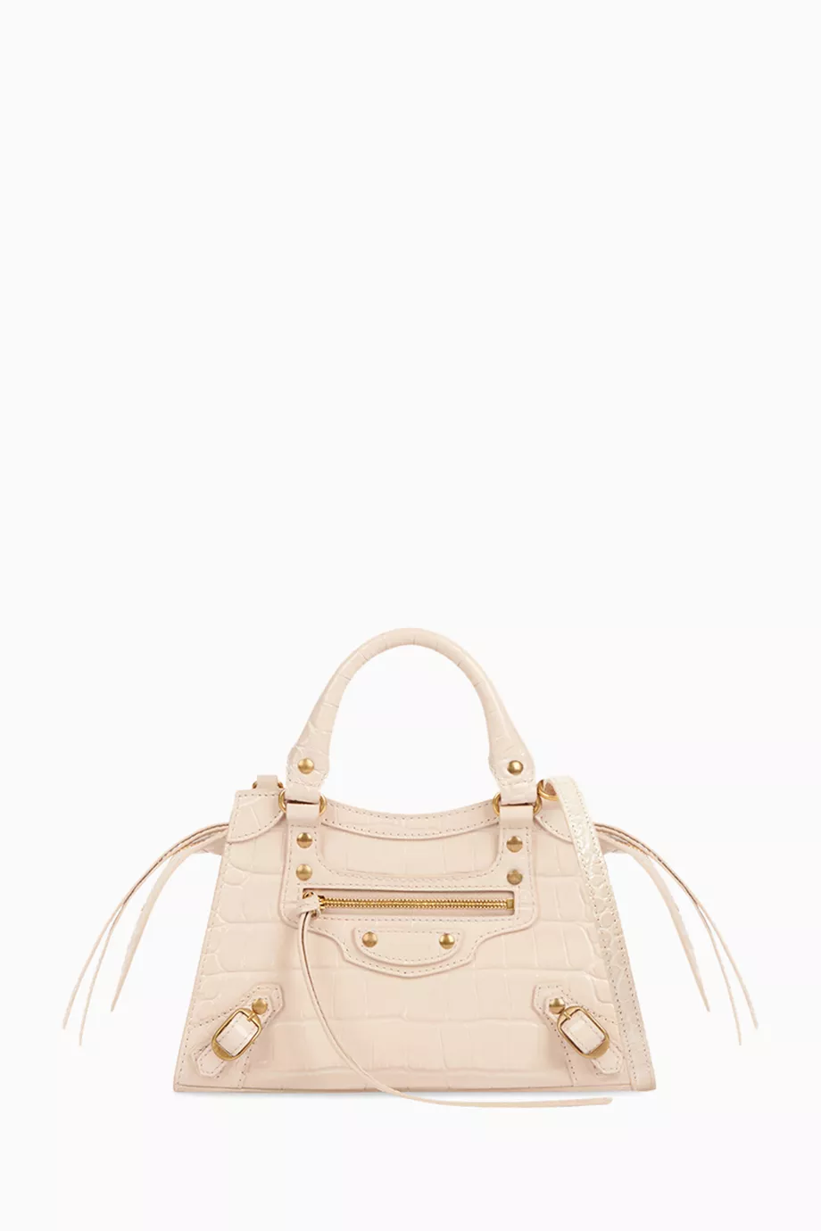 Buy Balenciaga Neutral Neo Classic Mini Top Handle Bag in