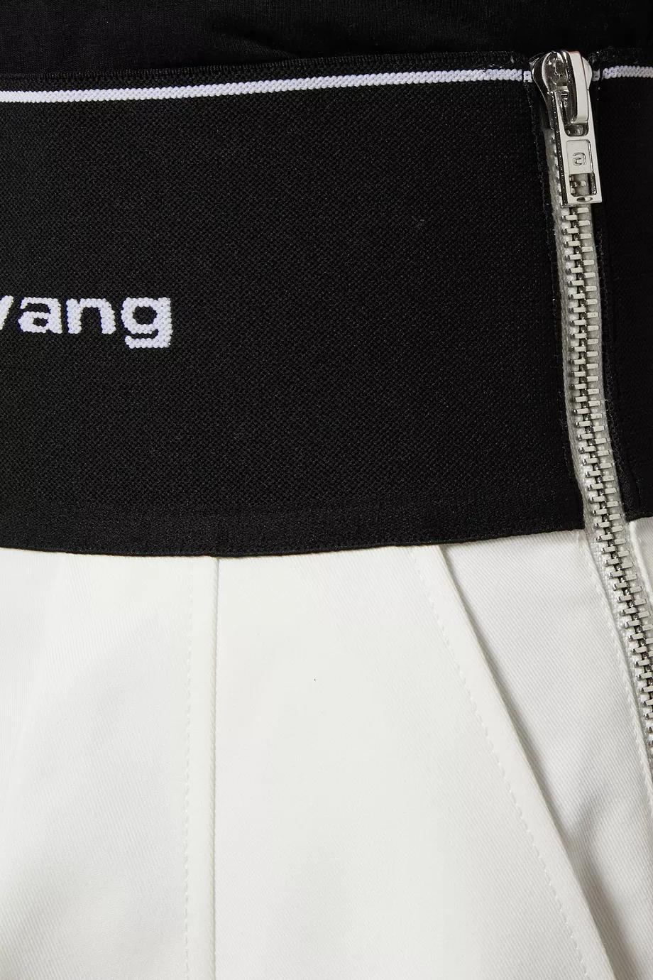 Buy Alexander Wang White Safari Shorts in Cotton-blend Twill For