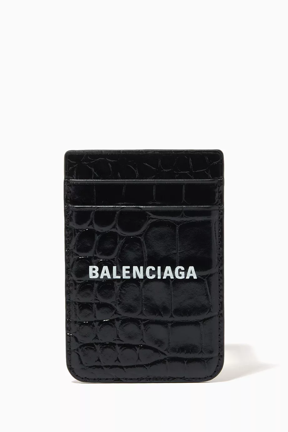 Buy Balenciaga Black Cash iPhone Magnetic Card Holder in