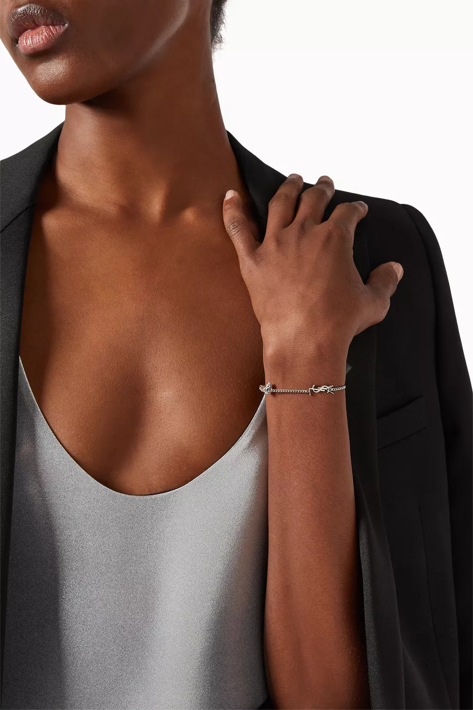 Ysl silver bracelet online