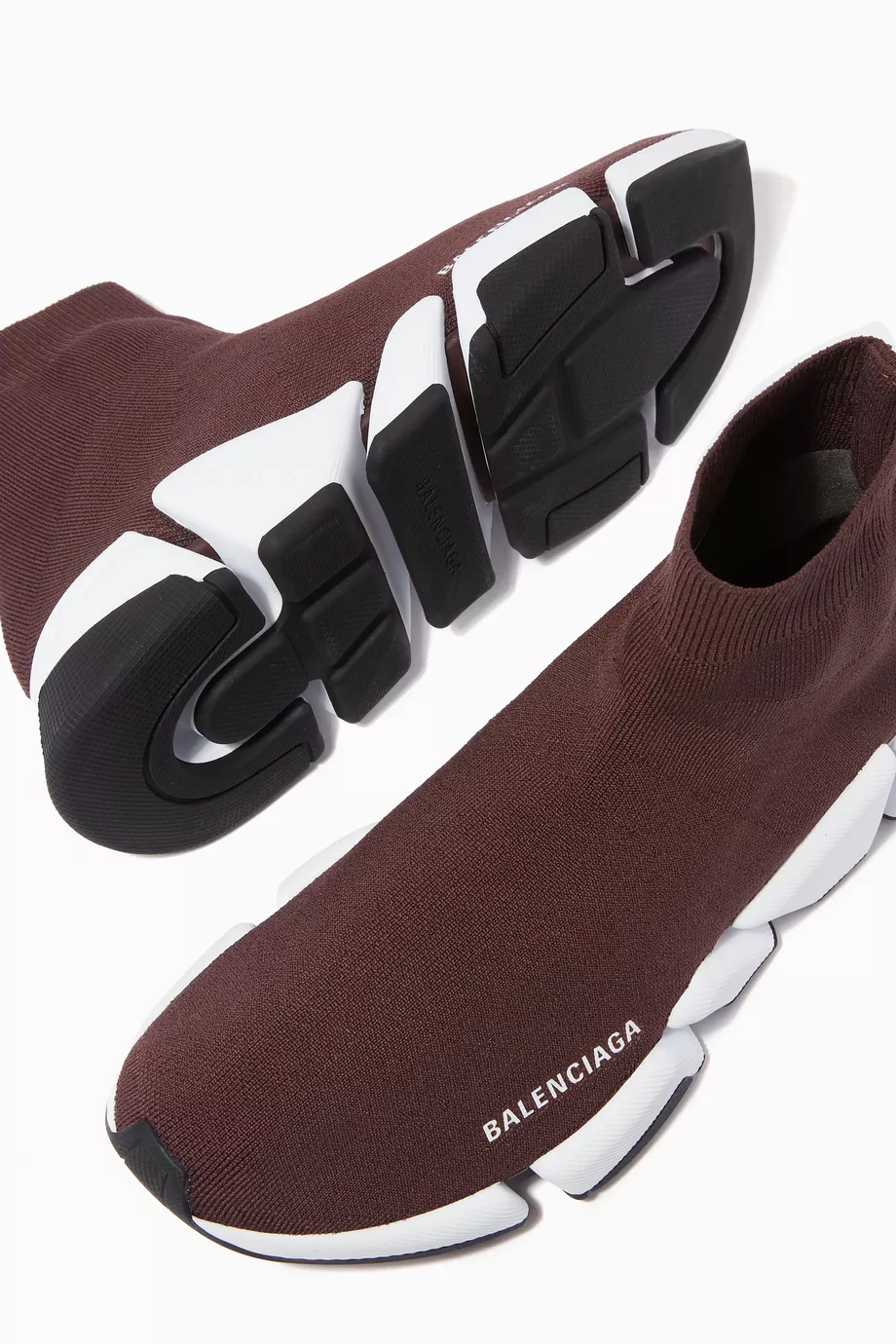 Balenciaga speed burgundy discount