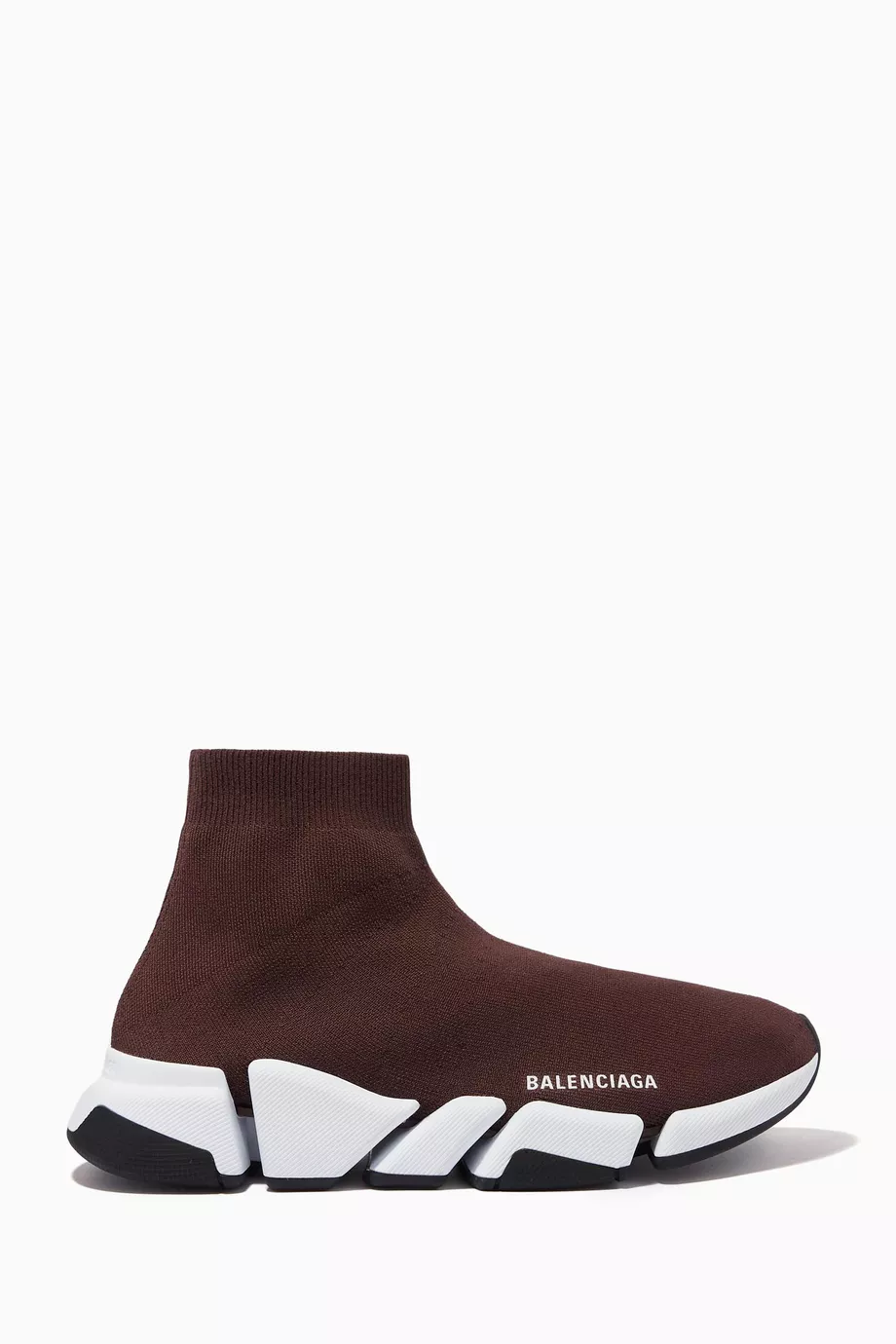 Buy Balenciaga Burgundy Speed 2.0 Sneakers in Recycled Knit For Women Online Ounass Saudi