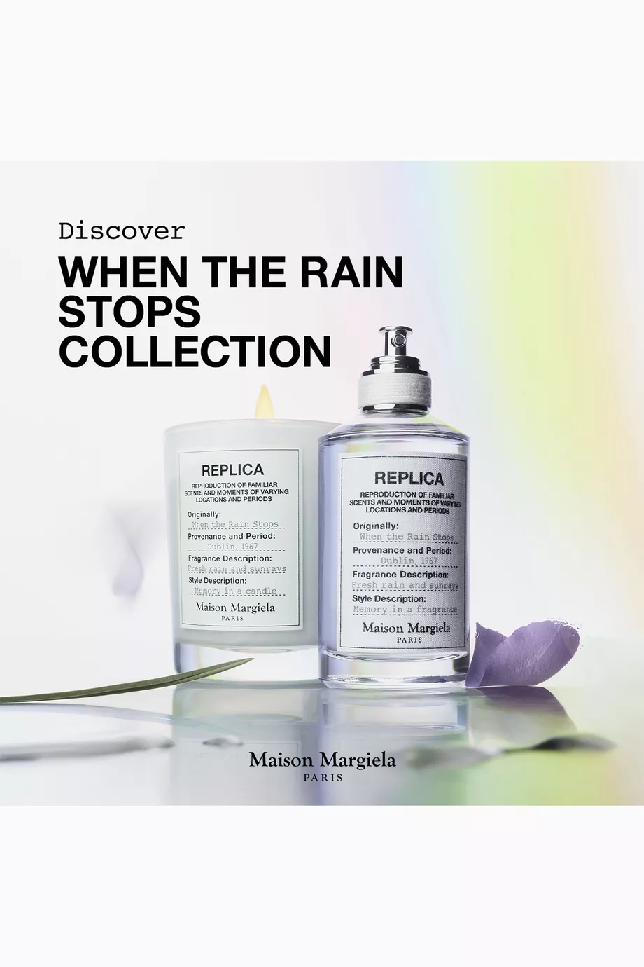 【美品】 REPLICA When the Rain Stops 100ml瓶 Amazon.com : Maison Margiela - Replica - When the Rain Stops