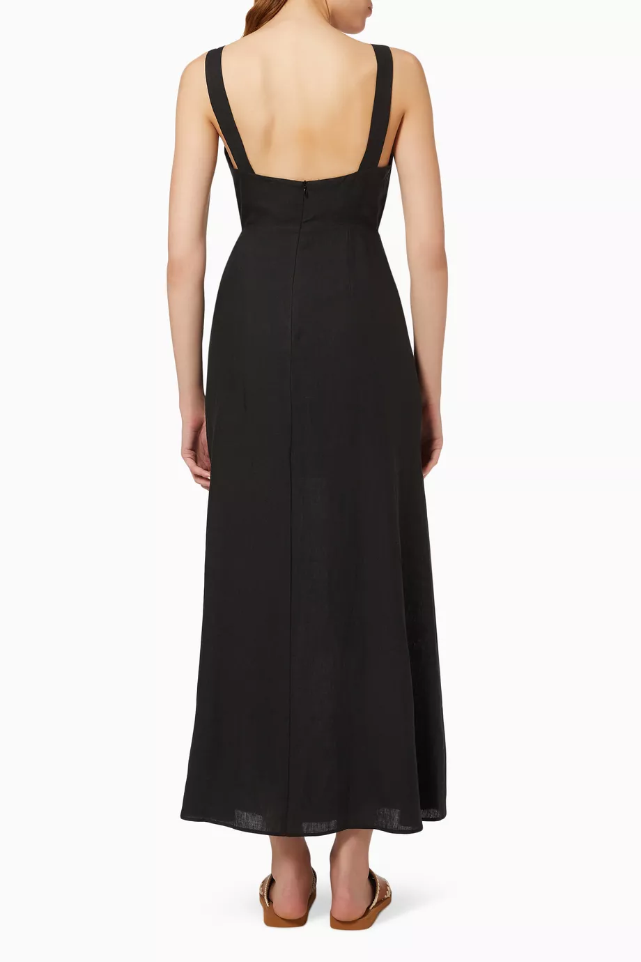 donna karan women's puff-sleeve belted a-line dress Cotton Puff Sleeve Midi Shirt Dress | Shirt Dress