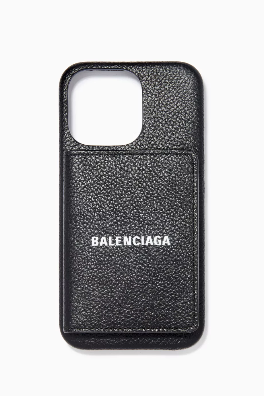 iPhone・スマホケース Balenciaga Black Leather Phone Case BALENCIAGA LEATHER BLACK iPhone 14 Pro Max Case Cover