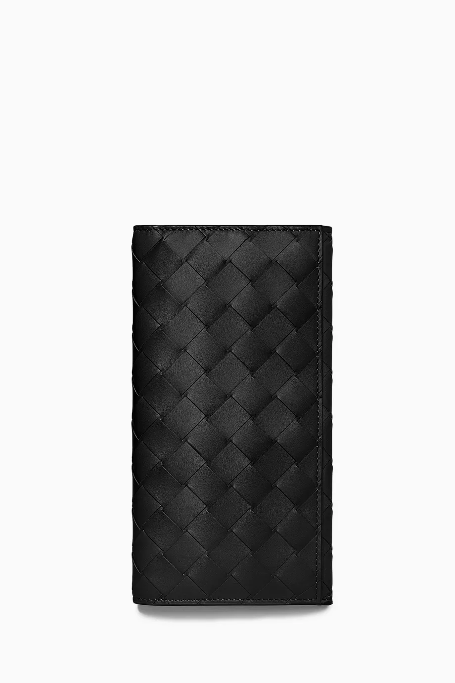 Buy Bottega Veneta Black Long Wallet in Intrecciato Leather