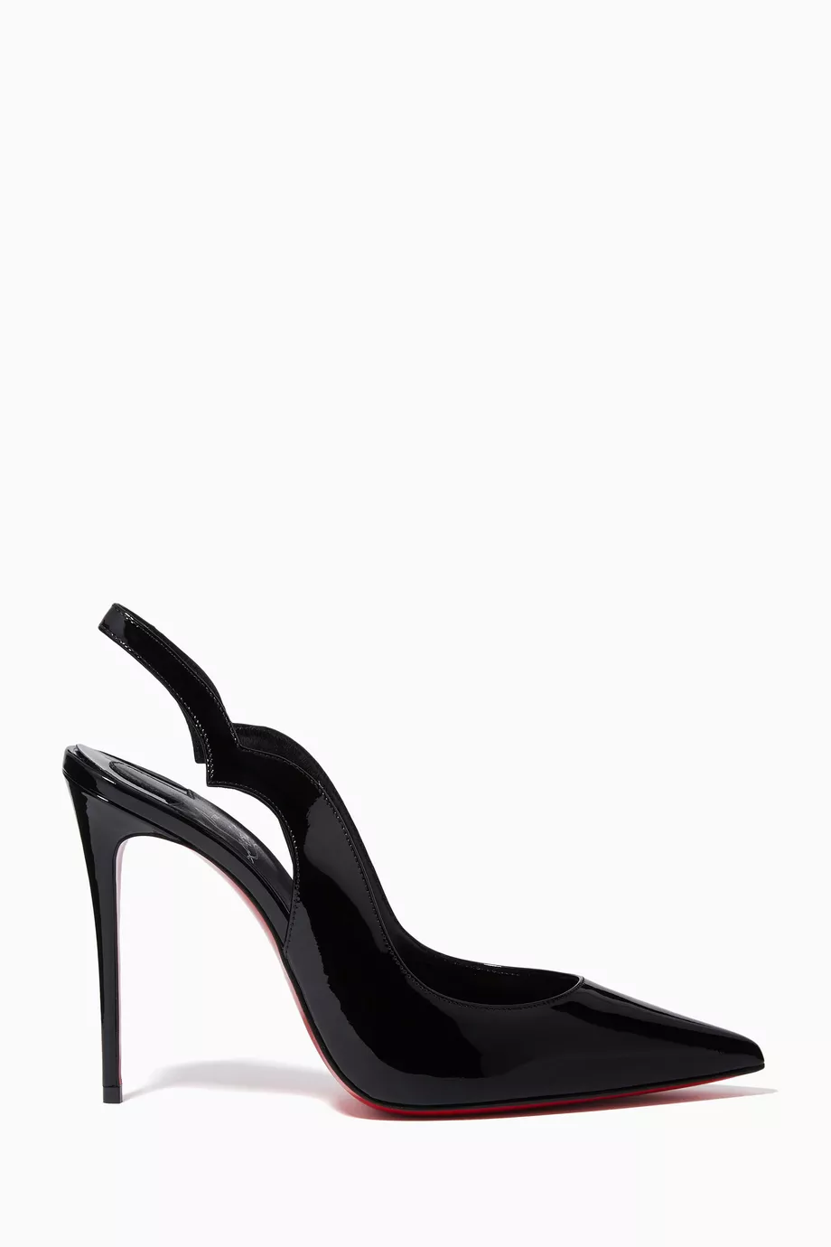 Buy Christian Louboutin Black Hot Chick Sling Pumps in Patent Leather For Women Online Ounass Saudi