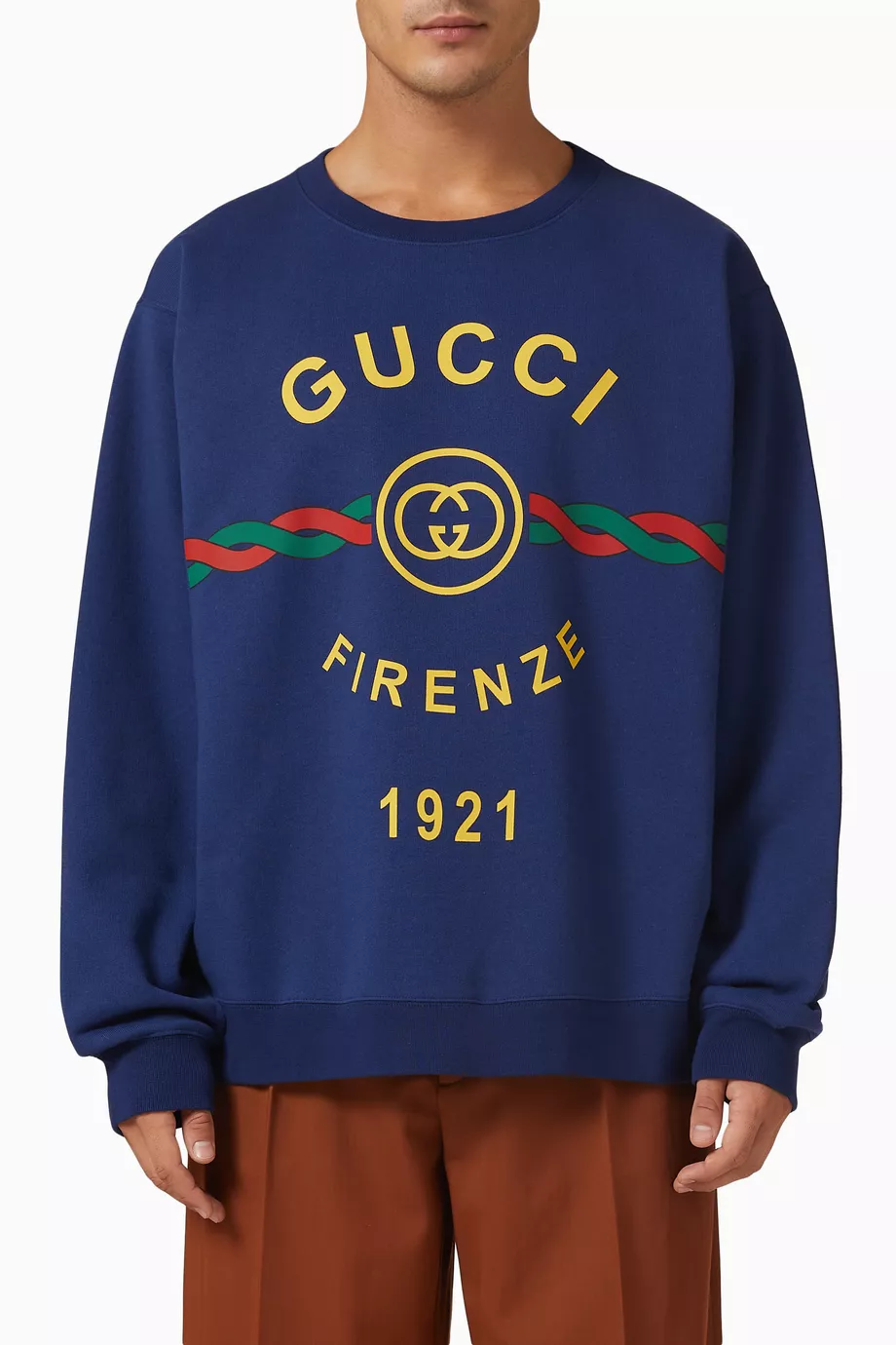 【国内発送★GUCCI】GUCCI FIRENZE 1921 フーデッド スウェット GUCCI FIRENZE 1921 SWEATSHIRT GG/グッチ/スウェット/紺/M