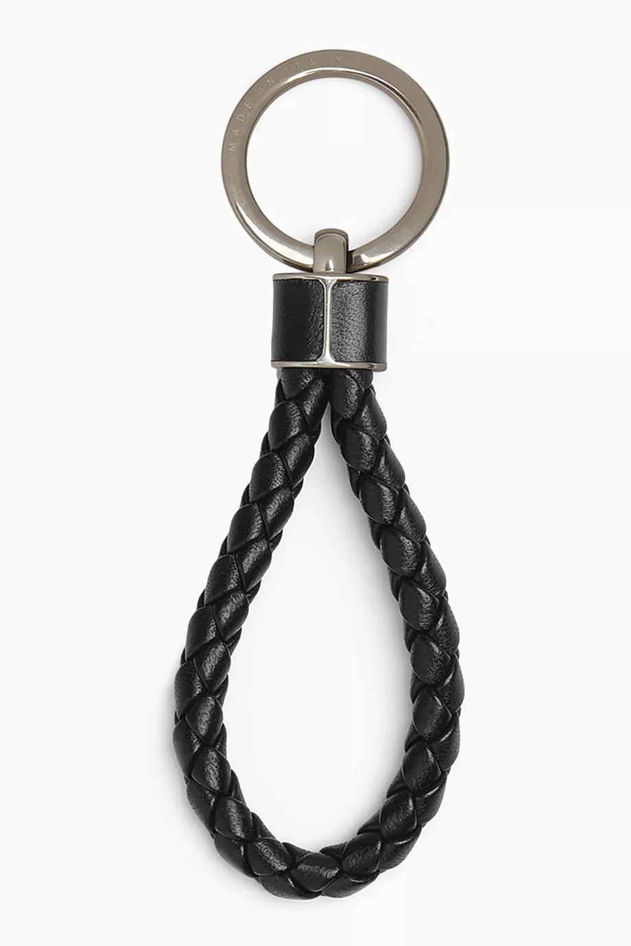 Buy Bottega Veneta Black Key Ring in Intreccio Leather For Men Online Ounass Saudi
