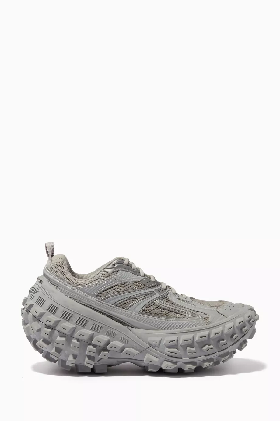 Buy Balenciaga Grey Bouncer Sneakers in Mesh & Nylon For Men