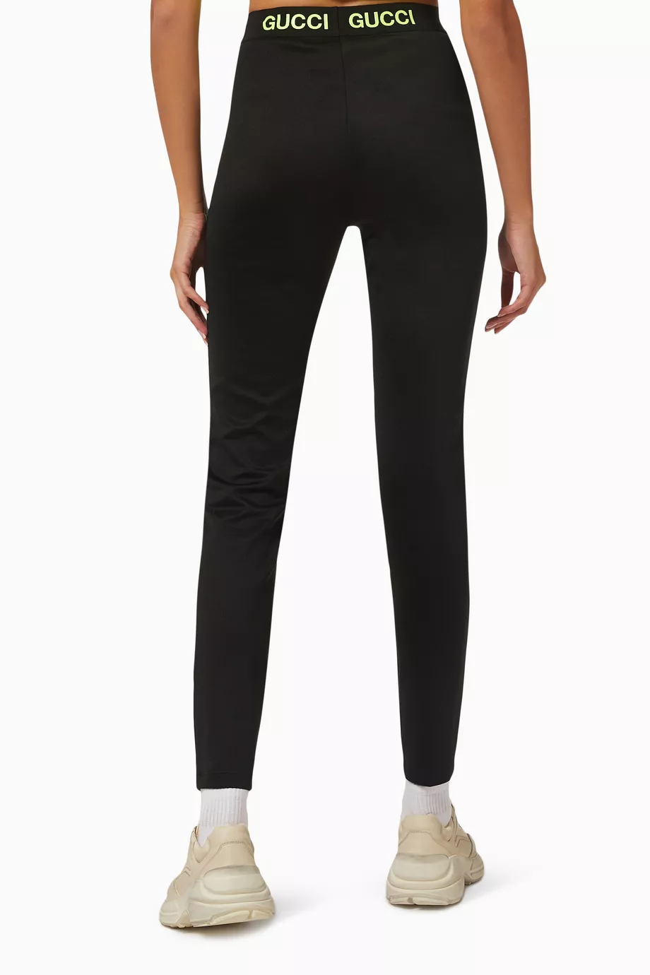 Buy Gucci Black High rise Leggings in Technical Jersey For Women Online Ounass Saudi
