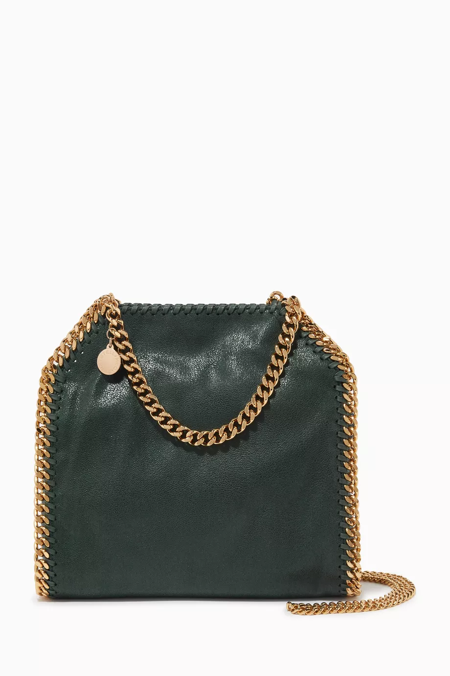 Buy Stella McCartney Green Mini Falabella Tote Bag in Eco