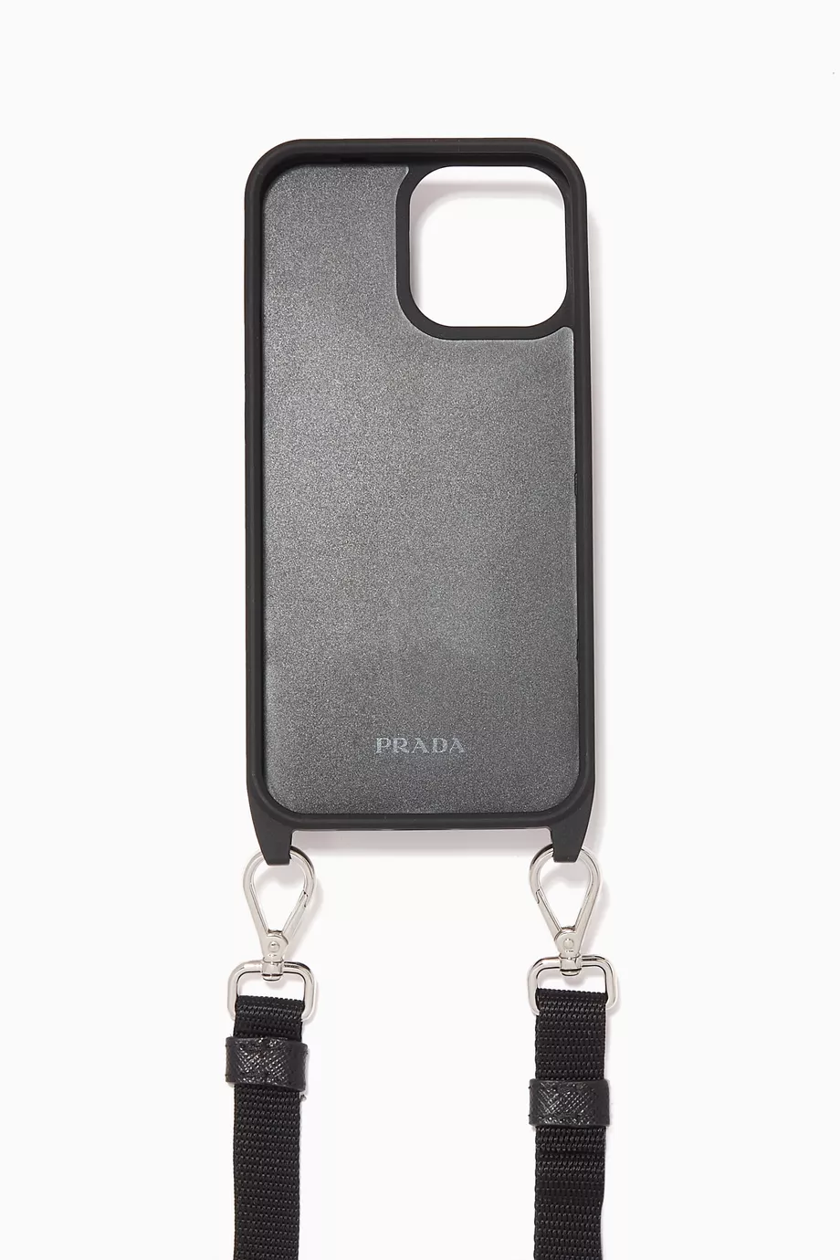 Buy Prada Black Triangle Logo iPhone 13 Pro Max Case in