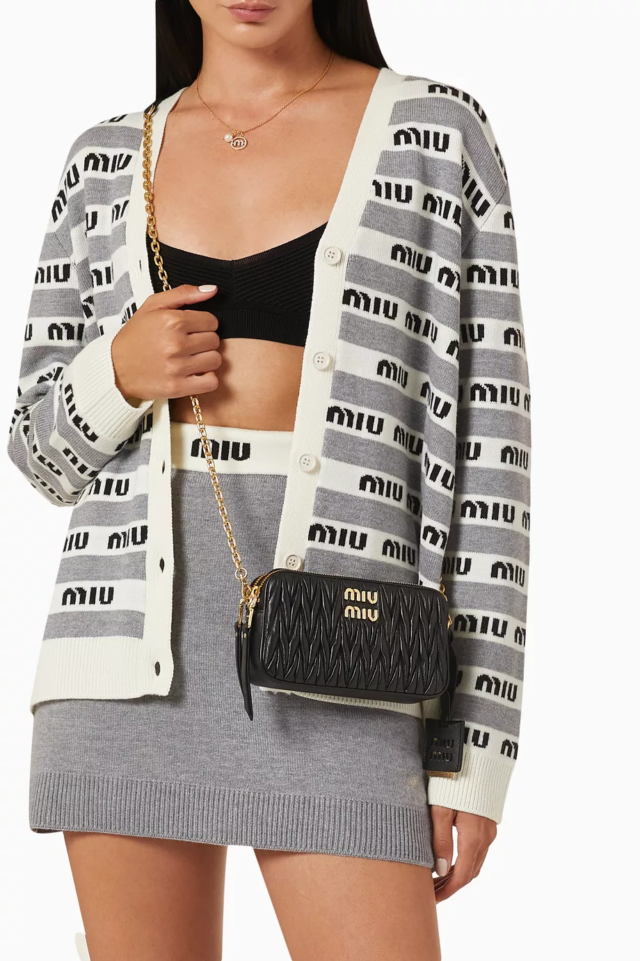 Miu Miu｜CROSSBAGS (5ND017 2DO1 F03RA) Crossbody bag in Matelassé Nappa MIU MIU | Blondie Shop