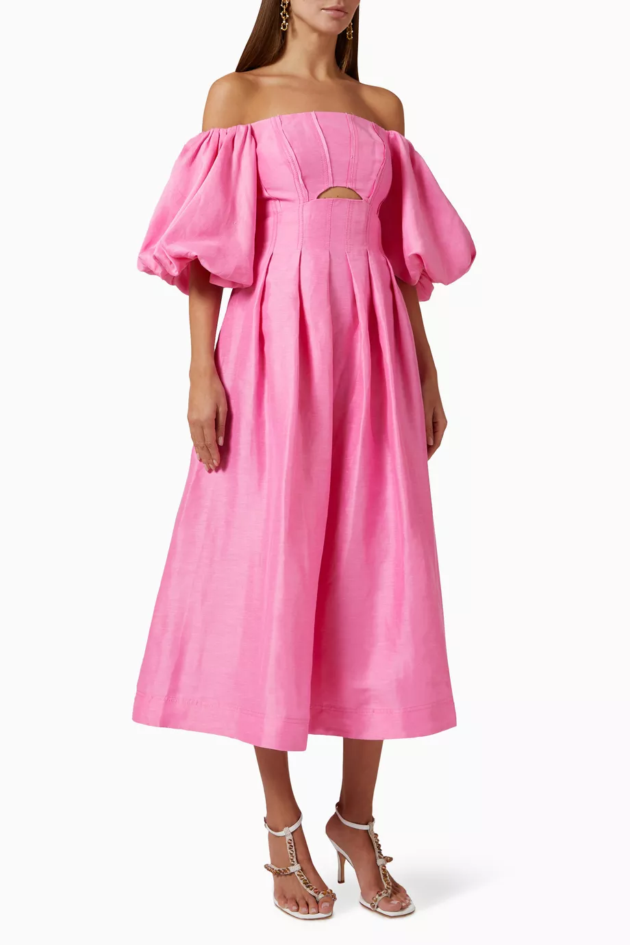 green satin floral midi dress The Green Floral Burnout A-Line Slip Midi Dress & Reviews - Green - Dresses