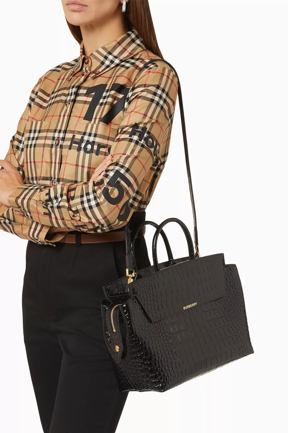 Jasmine polished leather top handle satchel clearance