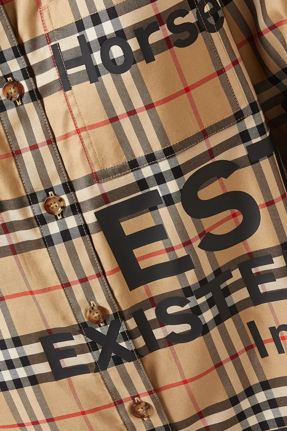 Buy Burberry Neutral Anette Vintage-check Shirt in Cotton For