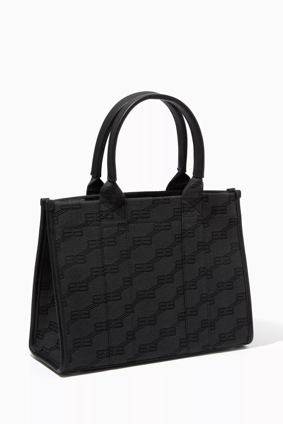 Buy Balenciaga Black Medium Hardware 2.0 Monogram Tote Bag