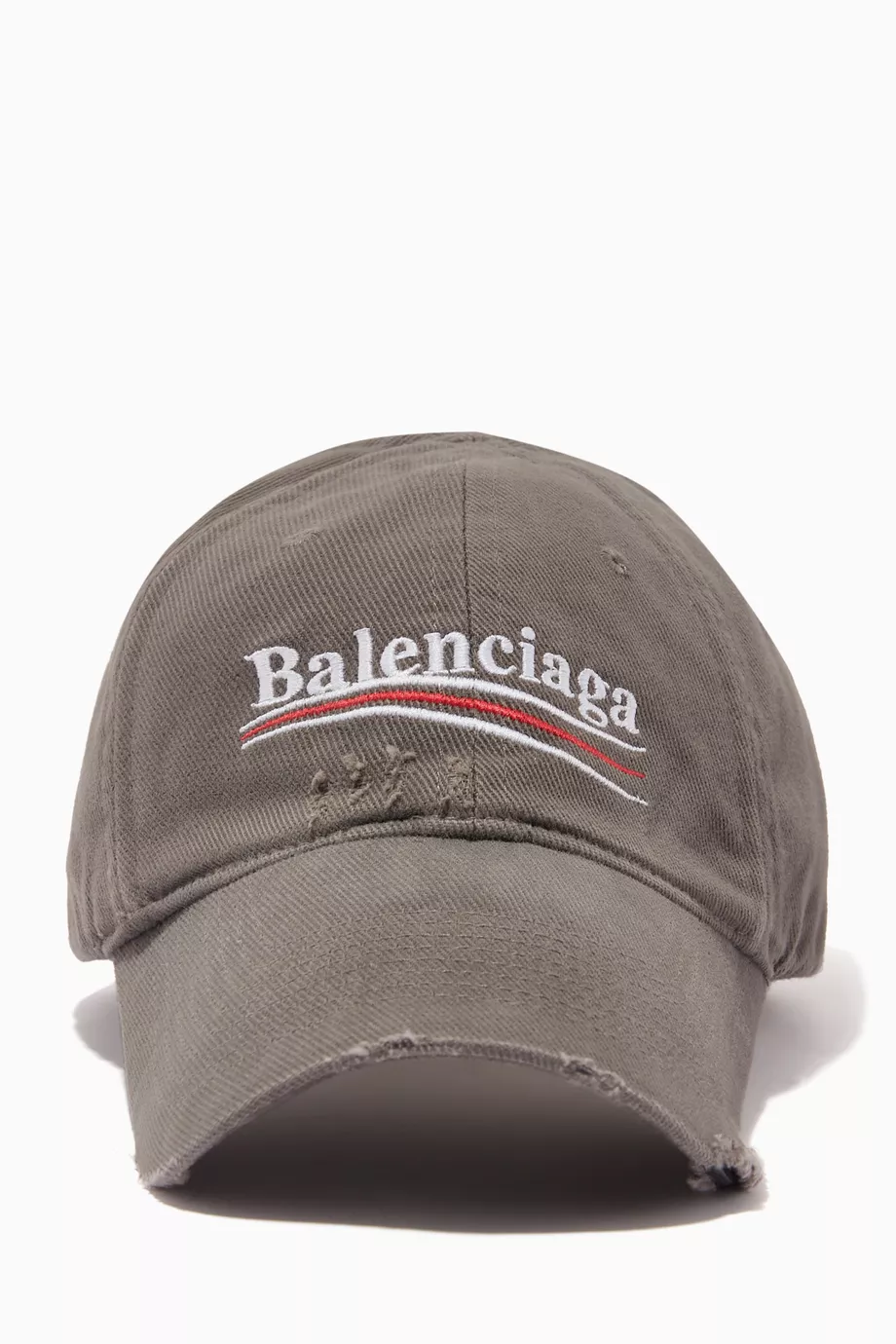 Buy Balenciaga Grey Political Campaign Destroyed Cap in