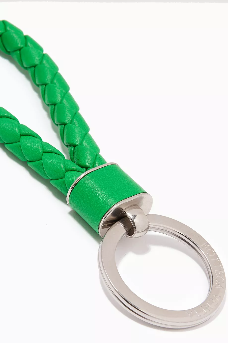 Buy Bottega Veneta Green Key Ring in Intreccio Leather For Men Online Ounass Saudi