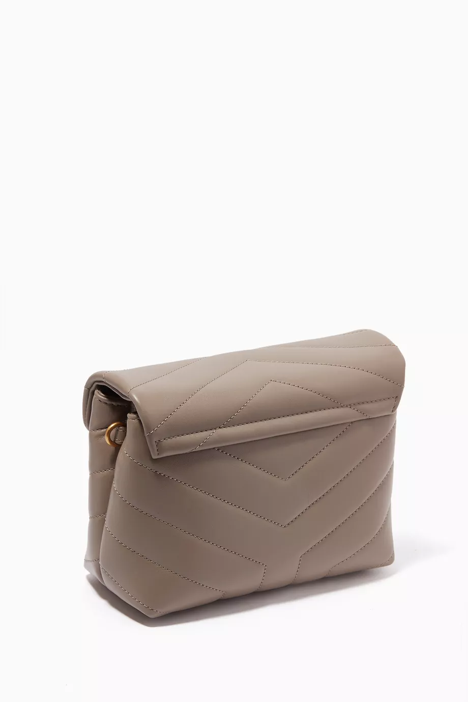 Buy SAINT LAURENT Neutral Toy Loulou Crossbody Bag in Matelassé