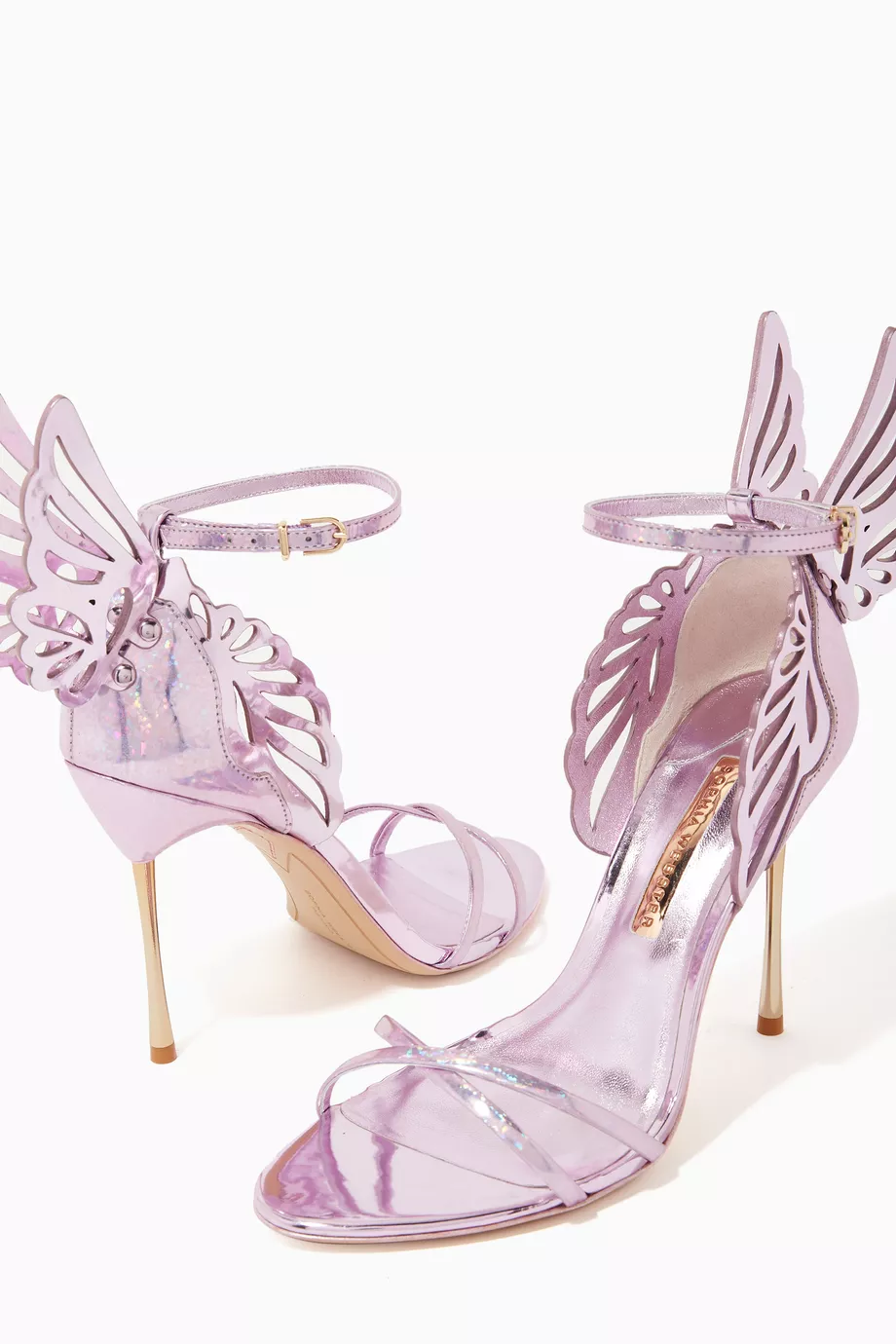 Buy Sophia Webster Purple Heavenly 100 Butterfly Sandals in