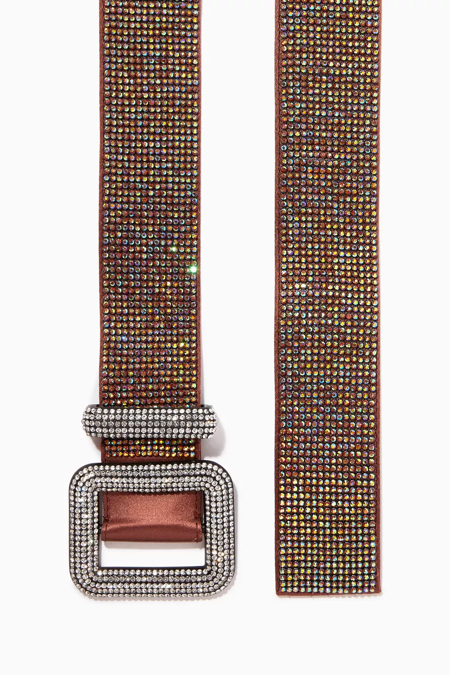 Buy Benedetta Bruzziches Gold Venus Belt in Crystal Metallic Mesh
