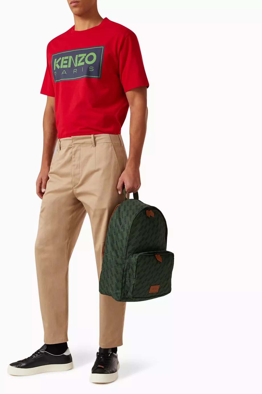 Buy KENZO Green Sport Monogram Backpack in Nylon For Men Online Ounass Saudi
