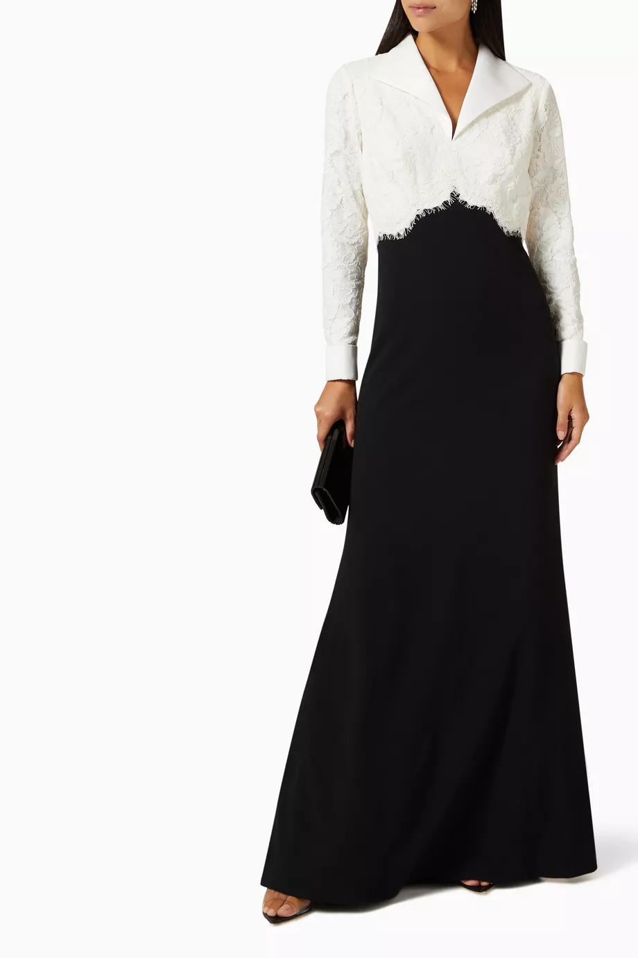 cotton beach maxi dress Flowy Cotton-Silk Empire Waist A-Line Chantilly White / S DONICY Women's Casual Black this smocked fesize 6X Size:44x30
