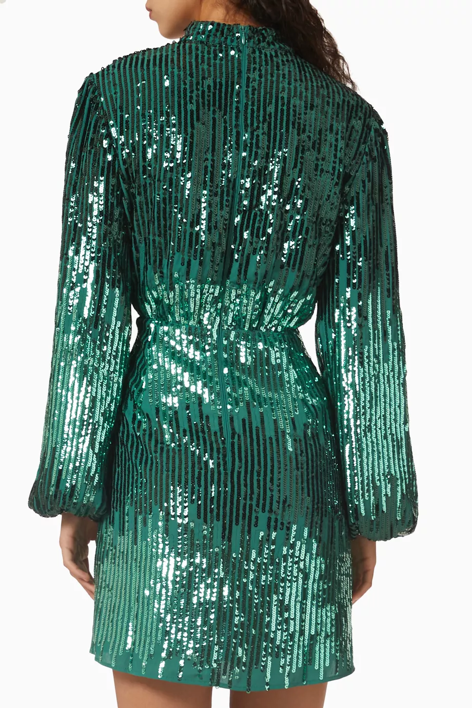 Buy RIXO Green Samantha Sequin Mini Dress For Women Online | Ounass Saudi