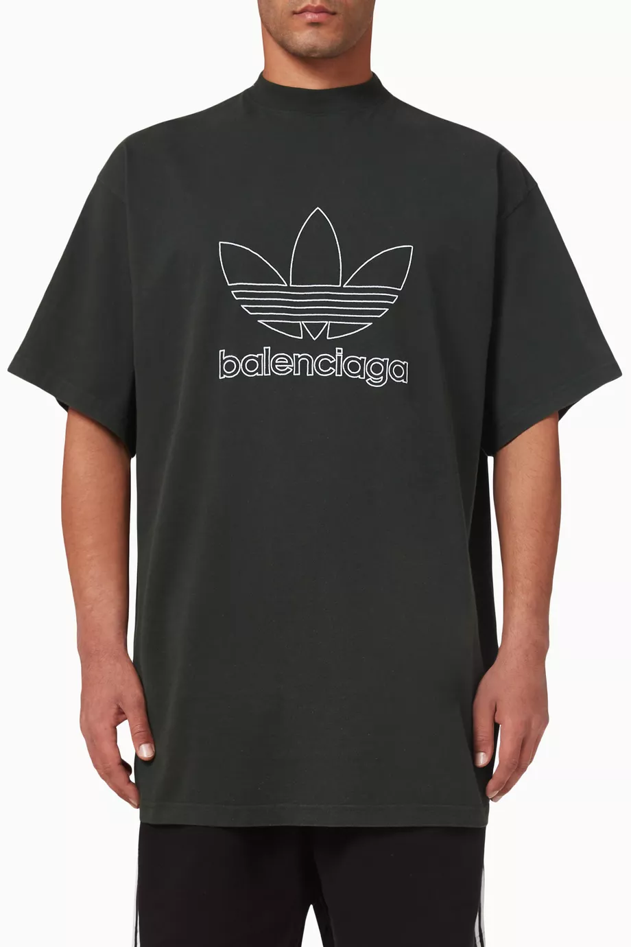 Buy Balenciaga Green x Adidas Oversized T-shirt in Cotton