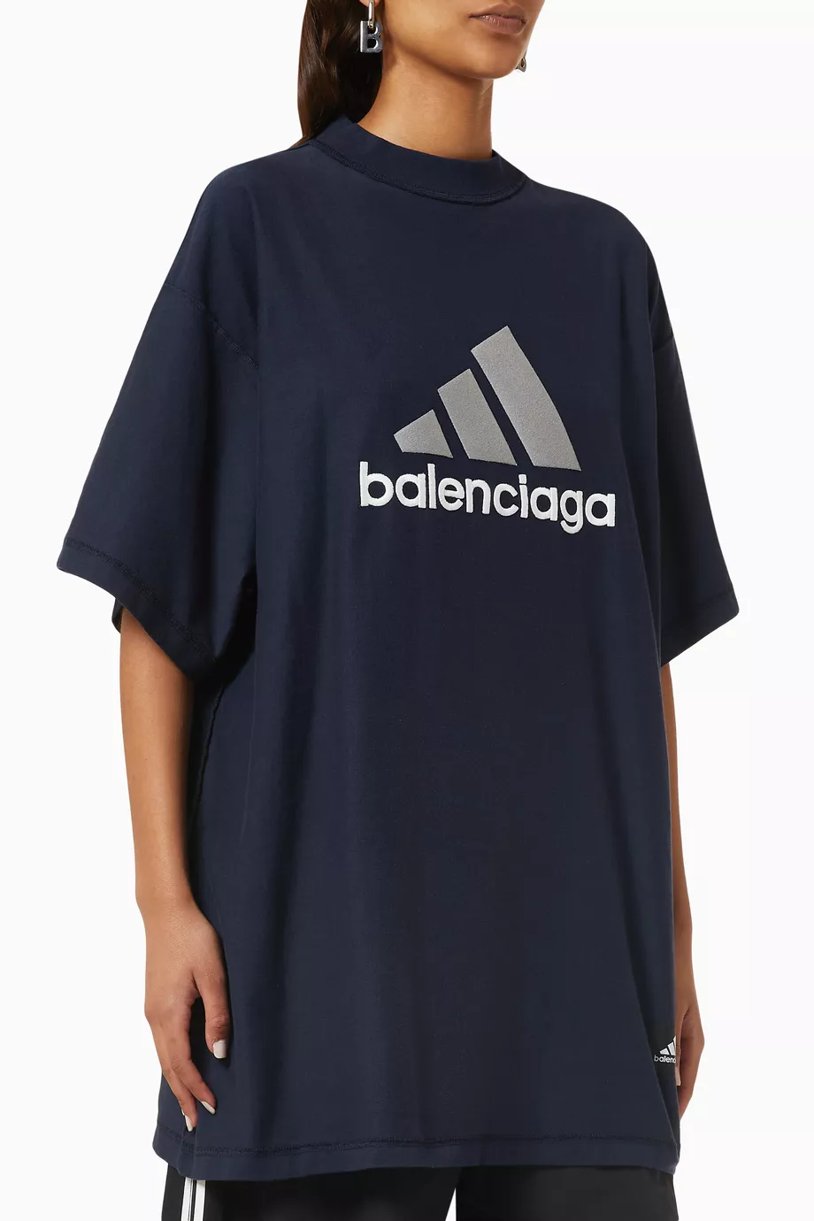 ★人気★ Balenciaga x Adidas オーバーサイズ TShirt Oversized Balenciaga x adidas Oversized L/S T-Shirt Black Men's - SS23