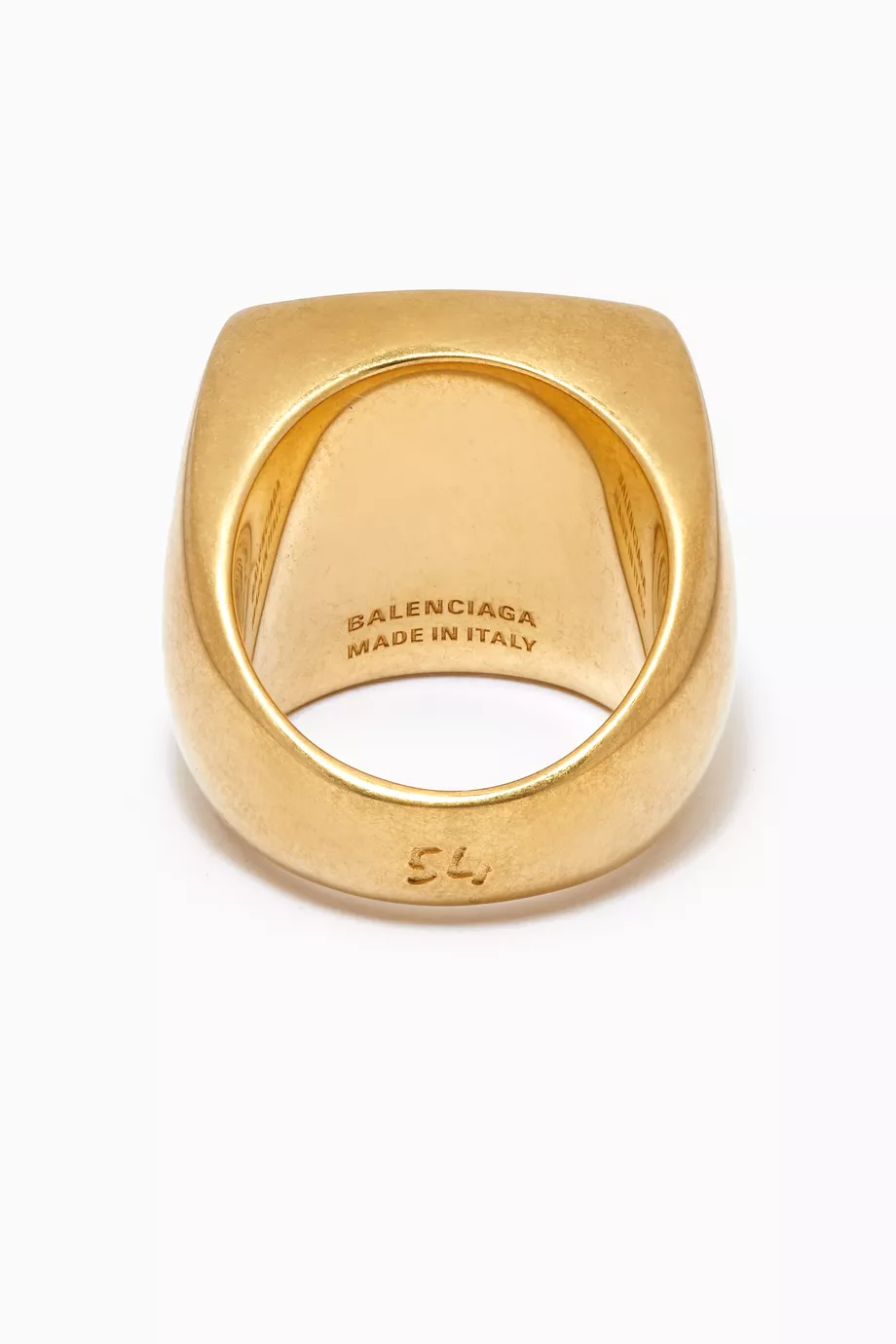 Buy Balenciaga Gold x Adidas Trefoil Signet Ring in Recycled