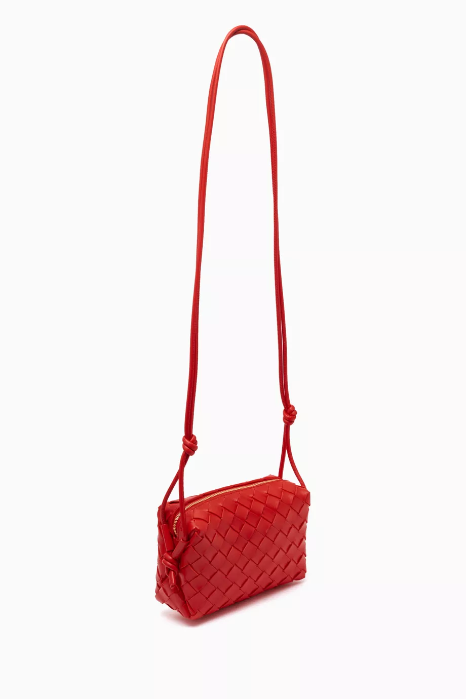 Buy Bottega Veneta Red Mini Loop Camera Crossbody Bag in