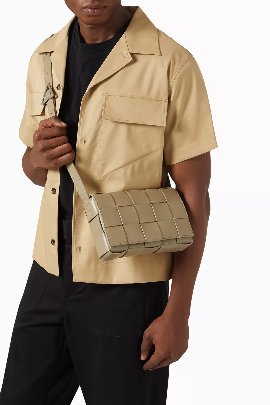 Buy Bottega Veneta Grey Medium Cassette Bag in Intrecciato Leather