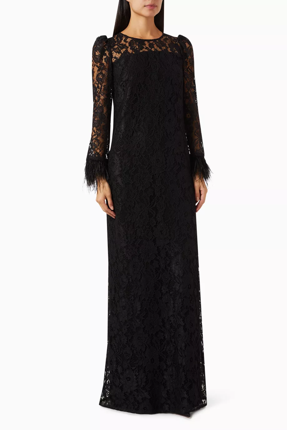Buy Nihan Peker Black Dantel Dress in Lace For Women Online | Ounass Saudi
